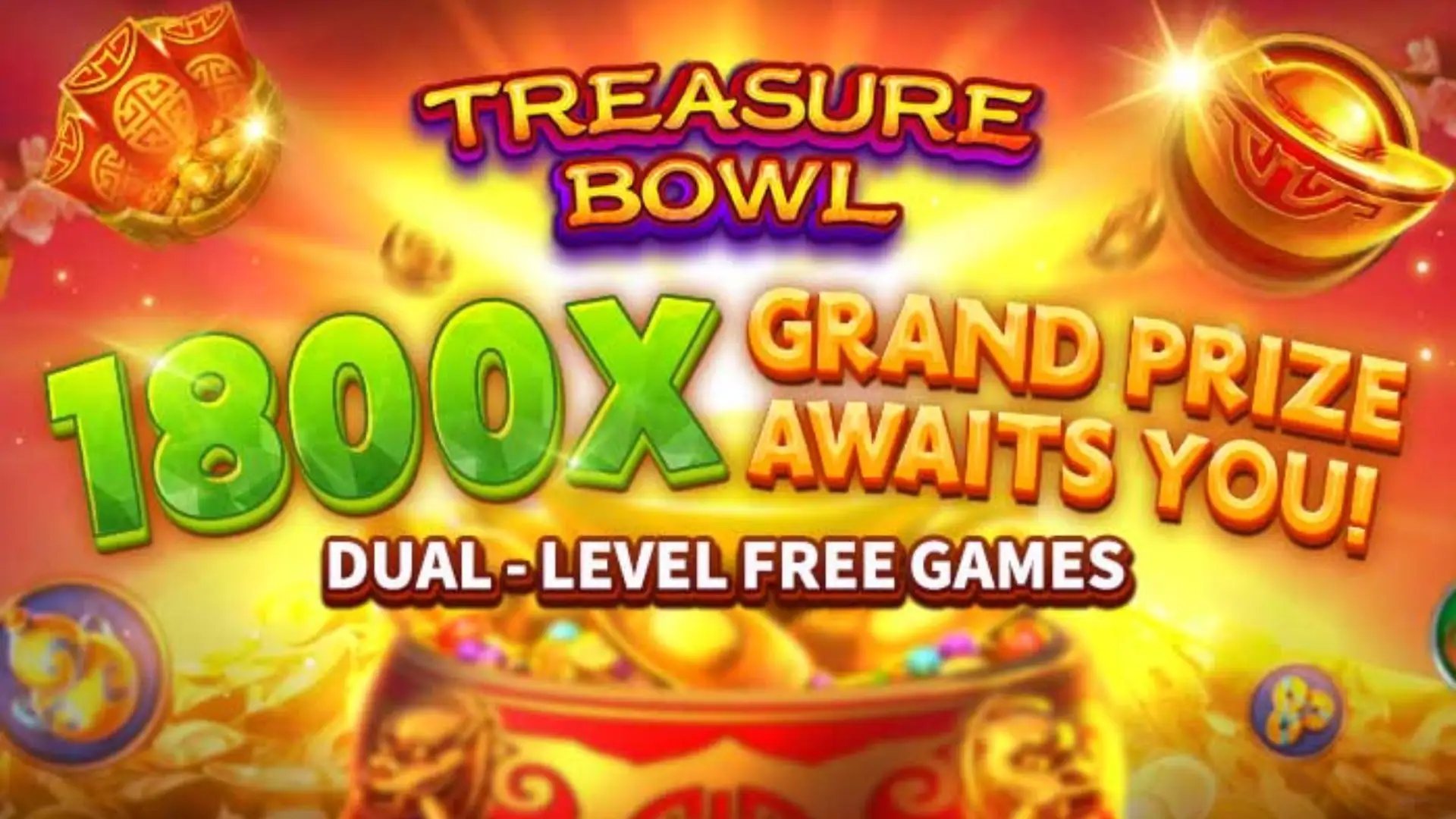 Multiplicadores Treasure Bowl sheinbet - 7777x Máximo com Tigela Dourada